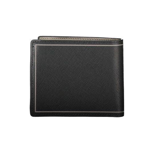 Tommy Hilfiger Schwarzes Leder Portemonnaie