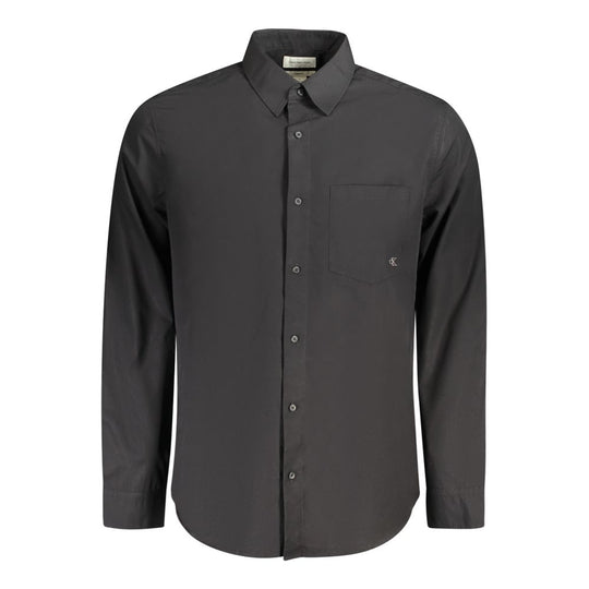 Calvin Klein Schwarzes Baumwollhemd