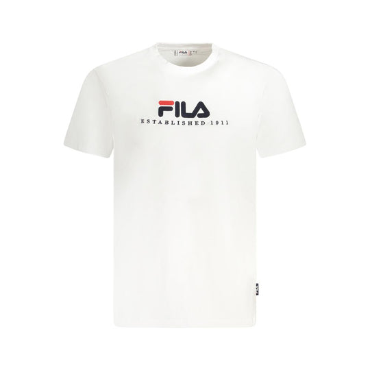 Fila Weißes Baumwolle Unisex T-Shirt