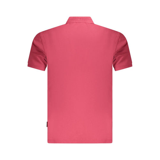 Napapijri Rotes Baumwoll-Poloshirt für Männer