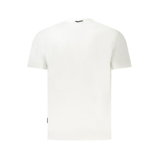 Napapijri Weißes Baumwolle Männer T-Shirt