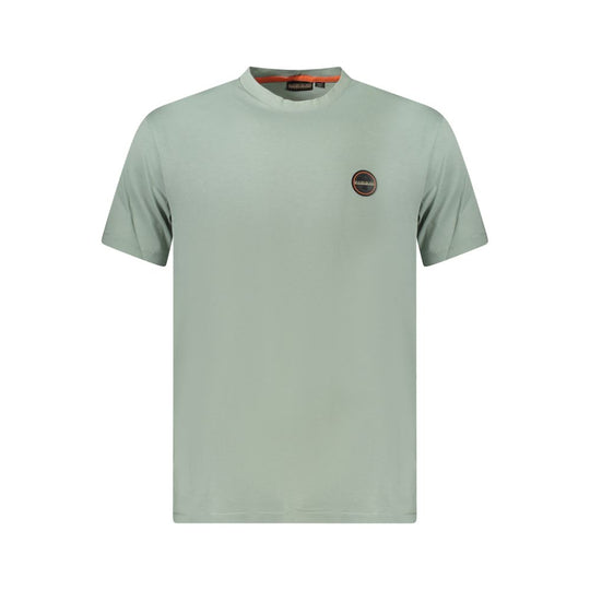Napapijri Grünes Baumwolle Männer T-Shirt