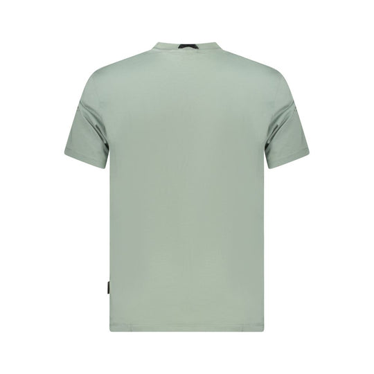 Napapijri Grünes Baumwolle Männer T-Shirt