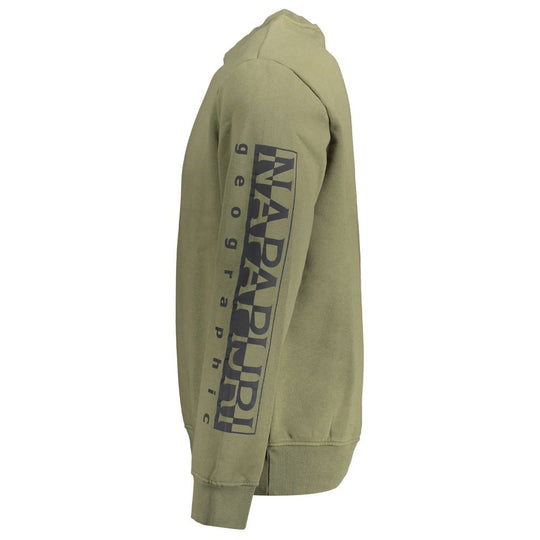 Napapijri Grüner Baumwollpullover für Männer