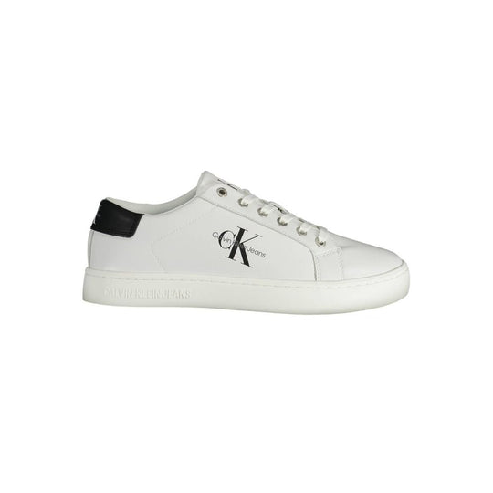 Calvin Klein Weiß Recyceltes Polyester Herren Sneaker