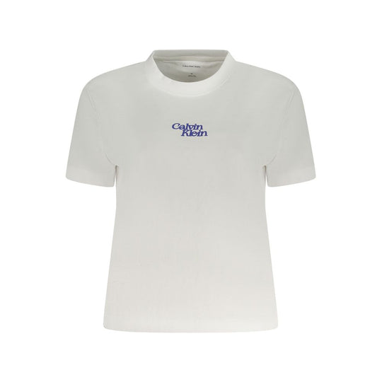 Calvin Klein Weißes T-Shirt aus Baumwolle für Frauen
