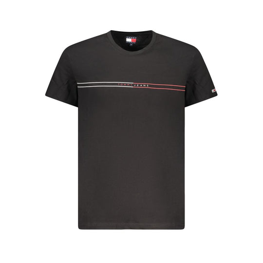 Tommy Hilfiger Schwarzes Baumwolle Männer T-Shirt