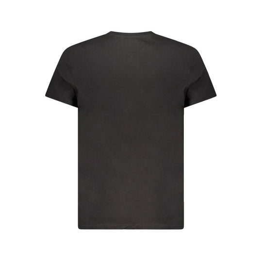Tommy Hilfiger Schwarzes Baumwolle Männer T-Shirt