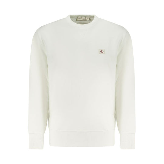 Calvin Klein Weißer Baumwollpullover für Männer