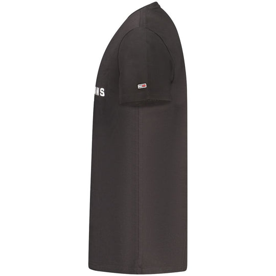 Tommy Hilfiger Schwarzes Baumwolle Männer T-Shirt