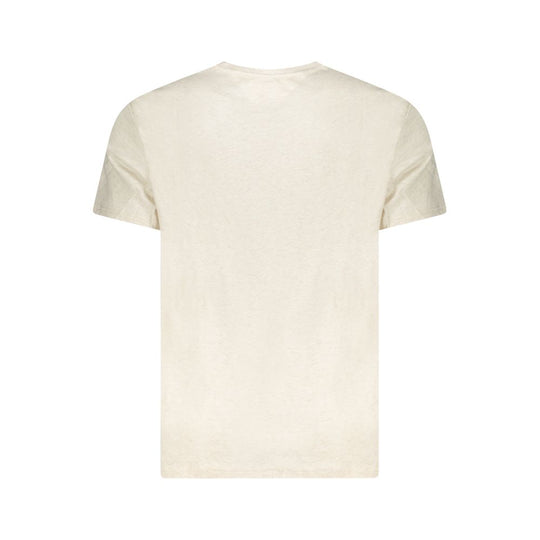 Tommy Hilfiger Beige Baumwolle Männer T-Shirt
