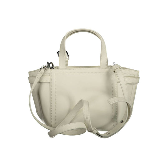 Calvin Klein Weiße Polyester-Handtasche