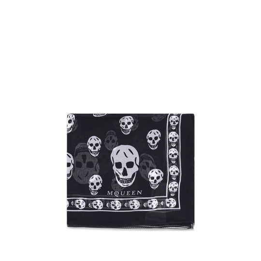 Alexander McQueen Seiden-Totenkopf-Schal