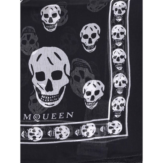 Alexander McQueen Seiden-Totenkopf-Schal