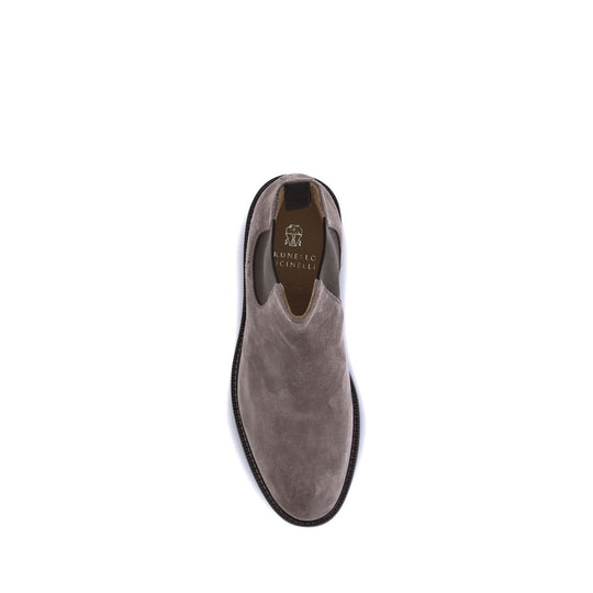 Brunello Cucinelli Wildleder-Stiefeletten