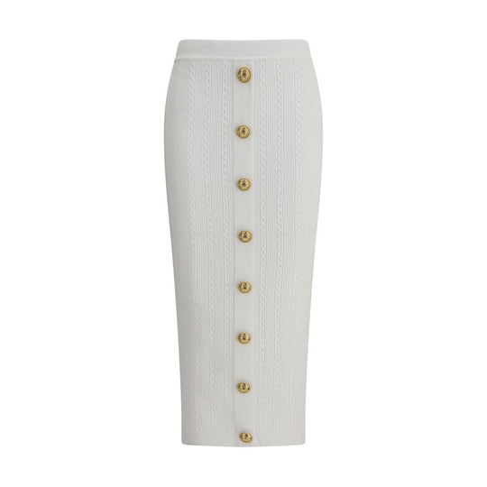Balmain Midirock aus Strick