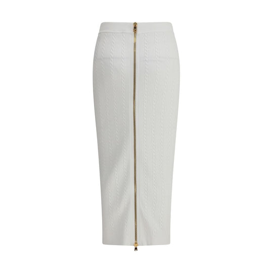 Balmain Midirock aus Strick