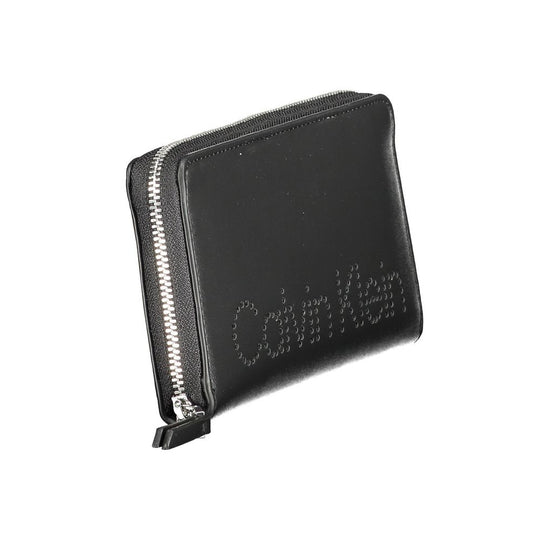 Calvin Klein Schwarzes Portemonnaie aus Polyethylen