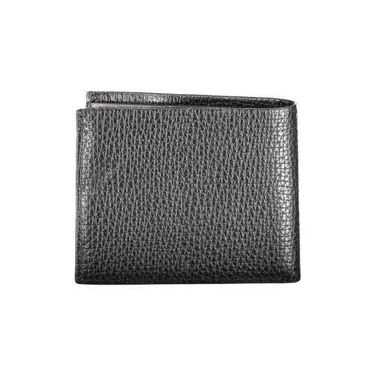 Calvin Klein Schwarzes Leder Portemonnaie