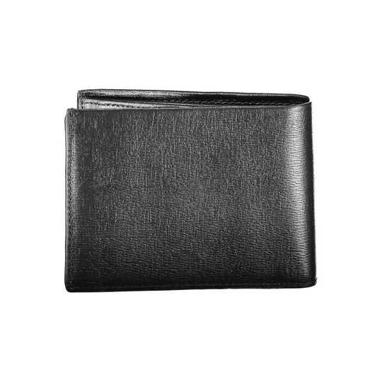 Calvin Klein Schwarzes Leder Portemonnaie