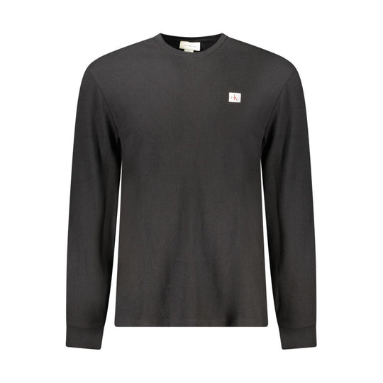 Calvin Klein Schwarzer Baumwollpullover für Männer