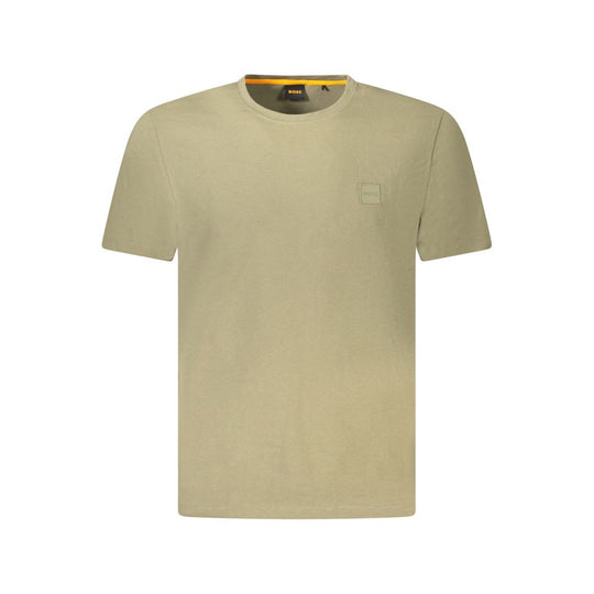 Hugo Boss Grünes Baumwolle Männer T-Shirt