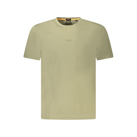 Hugo Boss Grünes Baumwolle Männer TShirt