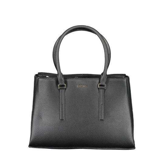 Calvin Klein Schwarze Polyester Handtasche