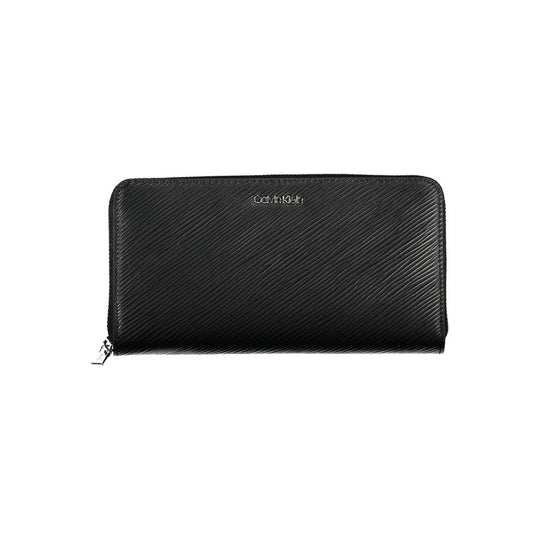 Calvin Klein Schwarzes Portemonnaie aus Polyethylen
