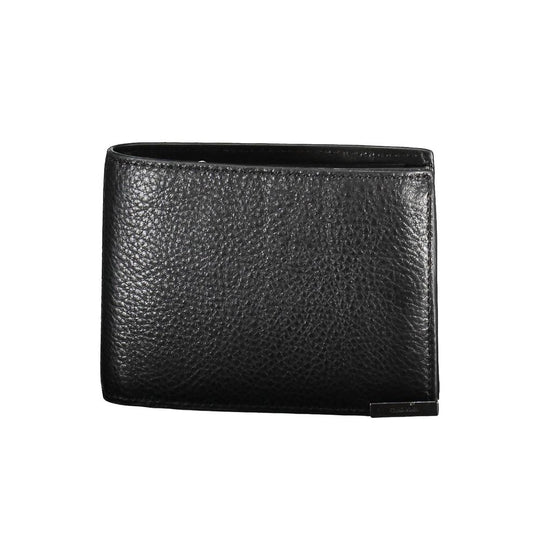 Calvin Klein Schwarzes Leder Portemonnaie