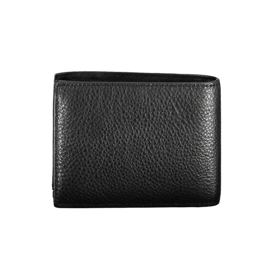Calvin Klein Schwarzes Leder Portemonnaie
