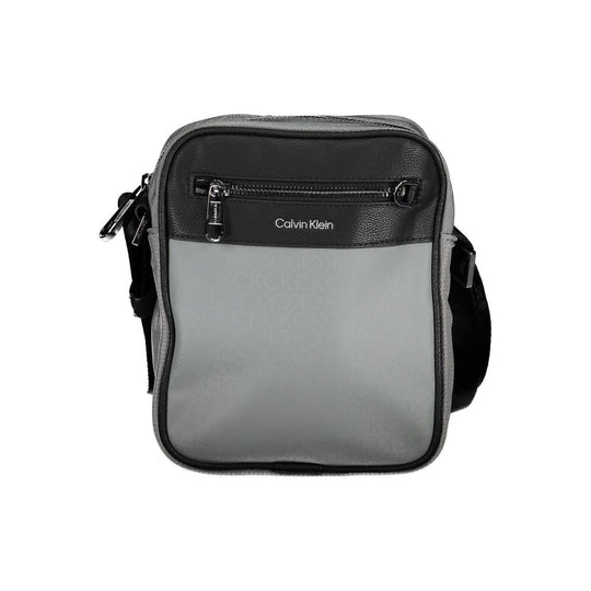 Calvin Klein Graue Polyester-Umhängetasche