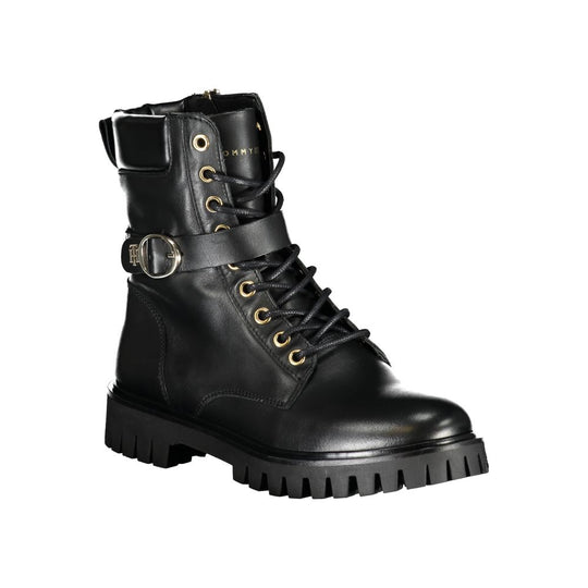 Tommy Hilfiger Schwarzer Polyester-Stiefel