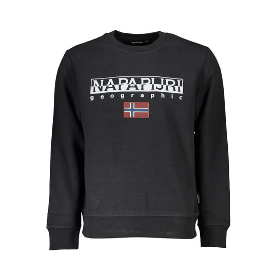 Napapijri Schwarzer Baumwollpullover für Männer