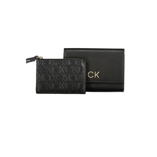 Calvin Klein Schwarzes Polyester Portemonnaie