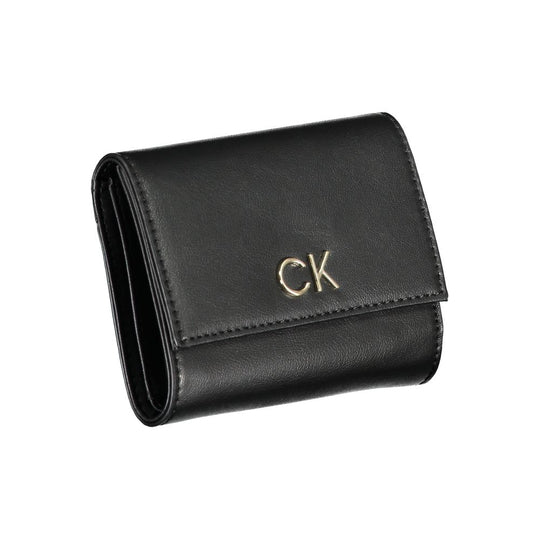 Calvin Klein Schwarzes Polyester Portemonnaie
