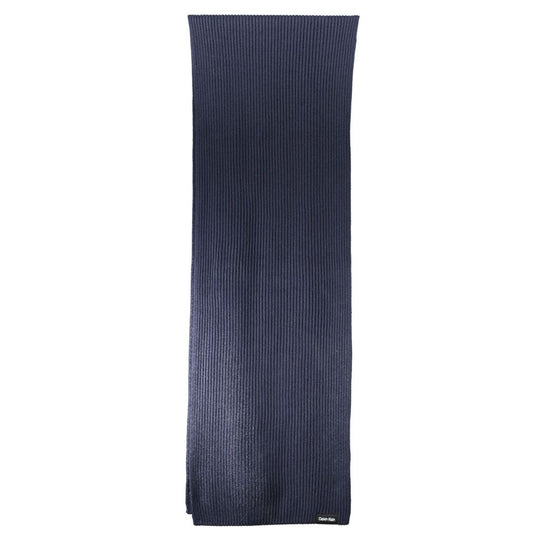 Calvin Klein Blauer Baumwollschal