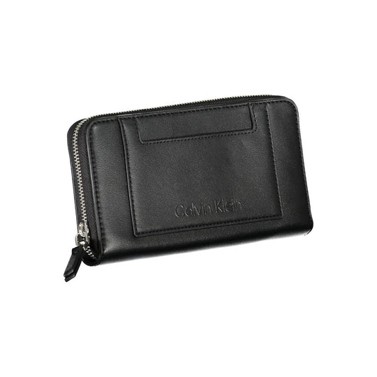 Calvin Klein Schwarzes Polyester Portemonnaie