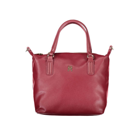 Tommy Hilfiger Rote Polyester-Handtasche