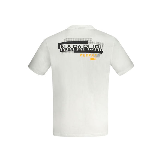 Napapijri T-Shirt aus weißer Baumwolle