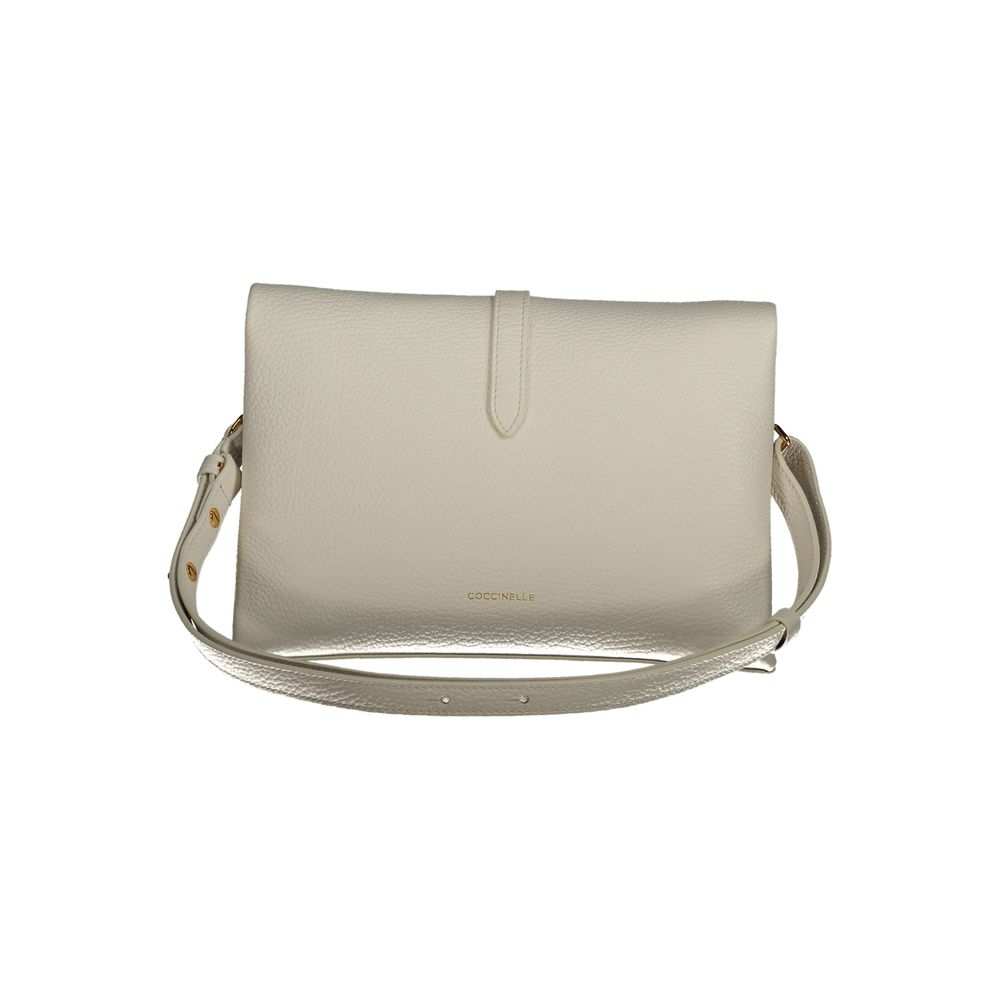 Coccinelle Weiße Lederhandtasche