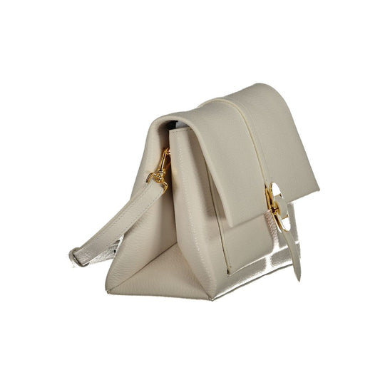 Coccinelle Weiße Lederhandtasche