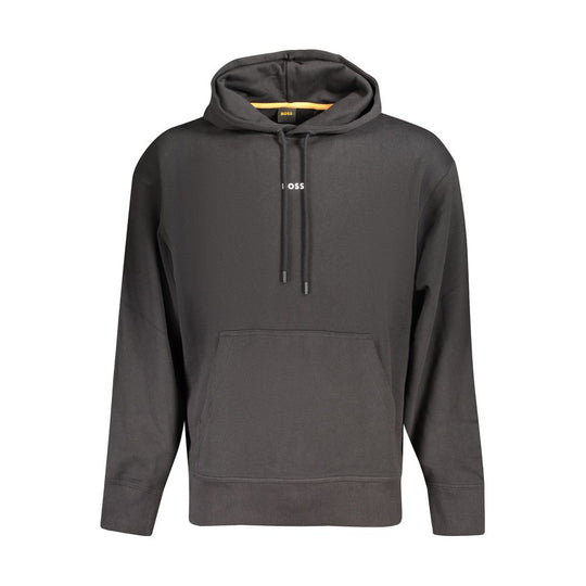 Hugo Boss Schwarzer Baumwollpullover für Männer