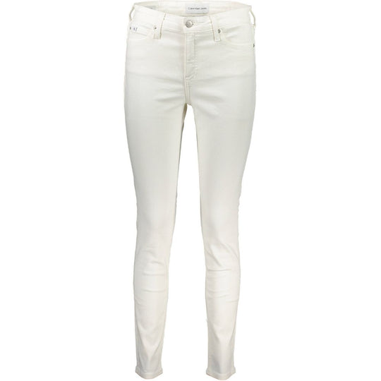 Calvin Klein Weiße Baumwolljeans &amp