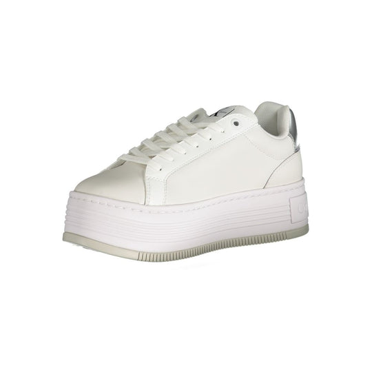 Calvin Klein Sneaker aus weißem Polyester