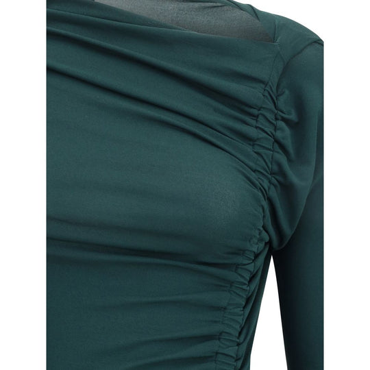 Ferragamo Drapiertes Midikleid