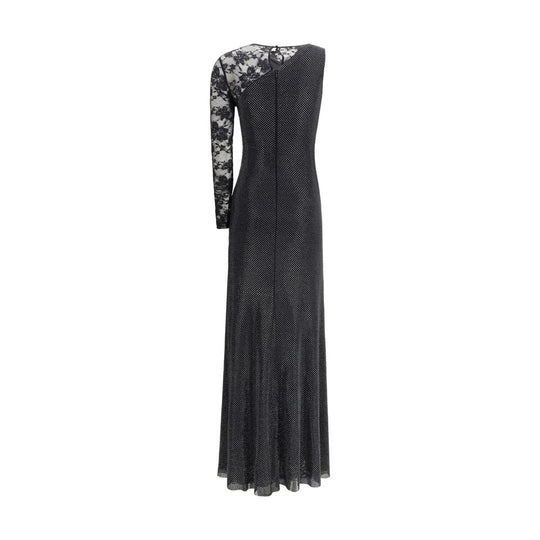Self-Portrait Langes Kleid aus Spitze und Strass