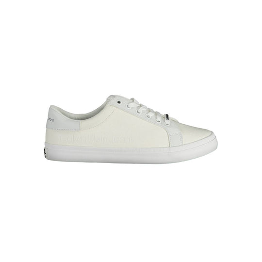 Calvin Klein Sneaker aus weißer Baumwolle