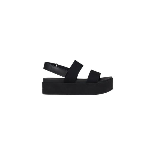 Calvin Klein Jeans Schwarze Sandale aus Bio-Baumwolle