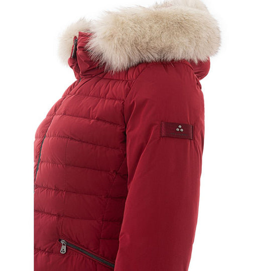 Peuterey Bordeauxfarbene Polyester-Jacken &amp